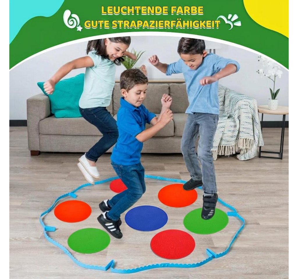 GarveeMore Markierungskreis PVC Bodenmarkierpunkte 23 cm, rutschfest & reißfest, Feldmarkierung, 10‑teiliges Set in bunten Farben für Sport‑ & Kindertraining Bild 3