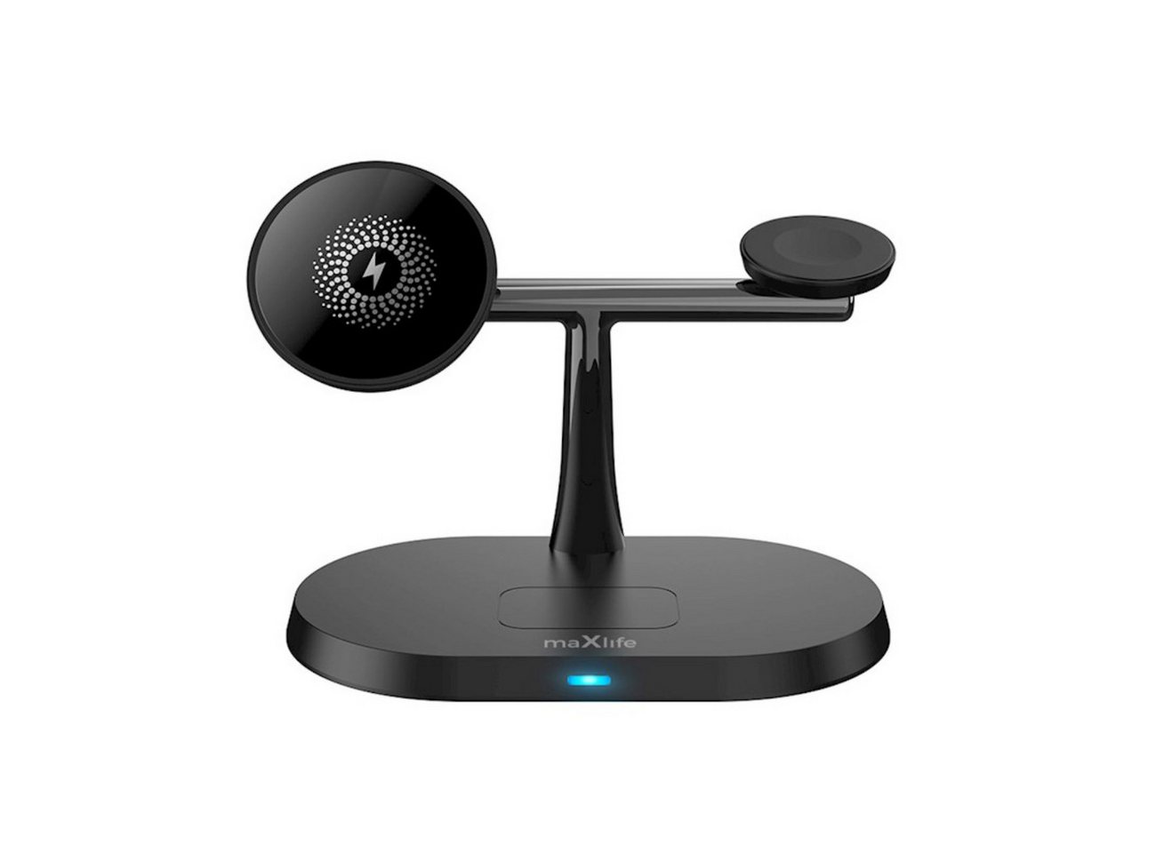 MaXlife MXWC-03 Wireless Charger (2000 mA, Einzelgerät, Einzelgerät, 3-in-1 MagSafe-Ladegerät kompatibel mit iPhone, AirPods & Apple Watch)