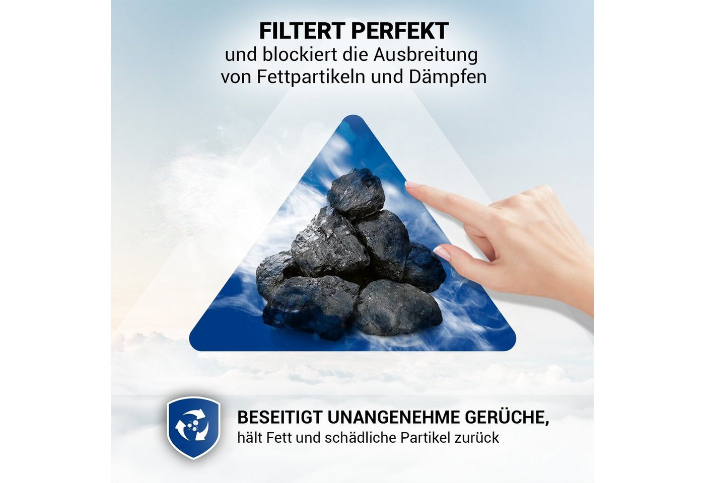 VIOKS Kohlefilter Aktivkohlefilter Ersatz für Respekta MIZ0031, Zubehör für Dunstabzugshauben Respekta Bild 5