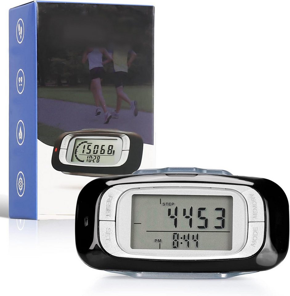 Coonoor Schrittzähler 3D-Sensor Multifunktionaler Schrittzähler, Einfacher Fitness Tracker (1-tlg), Zähler für Schritte, Distanz und Kalorien, Kein Bluetooth/App/Handy Bild 2