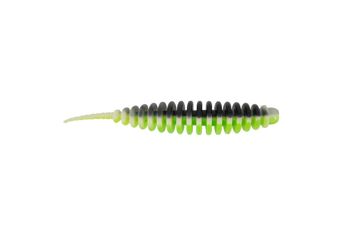 SPRO Kunstköder, Spro Trout Master Master Worm 6,5cm 8pcs Black Chartreuse Gummiköder