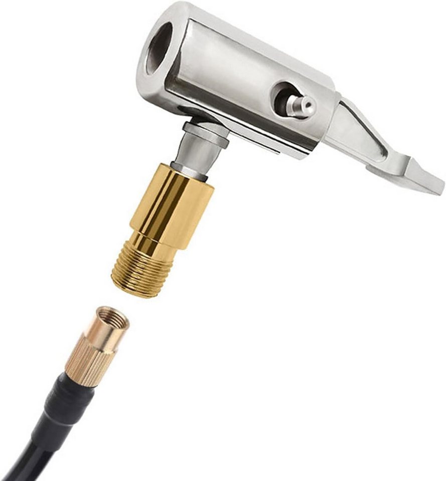 FELIXLEO Fahrradpumpe Autoventil Adapter Luftpumpen Clip Reifenstecker für Auto Reifen (1-tlg)