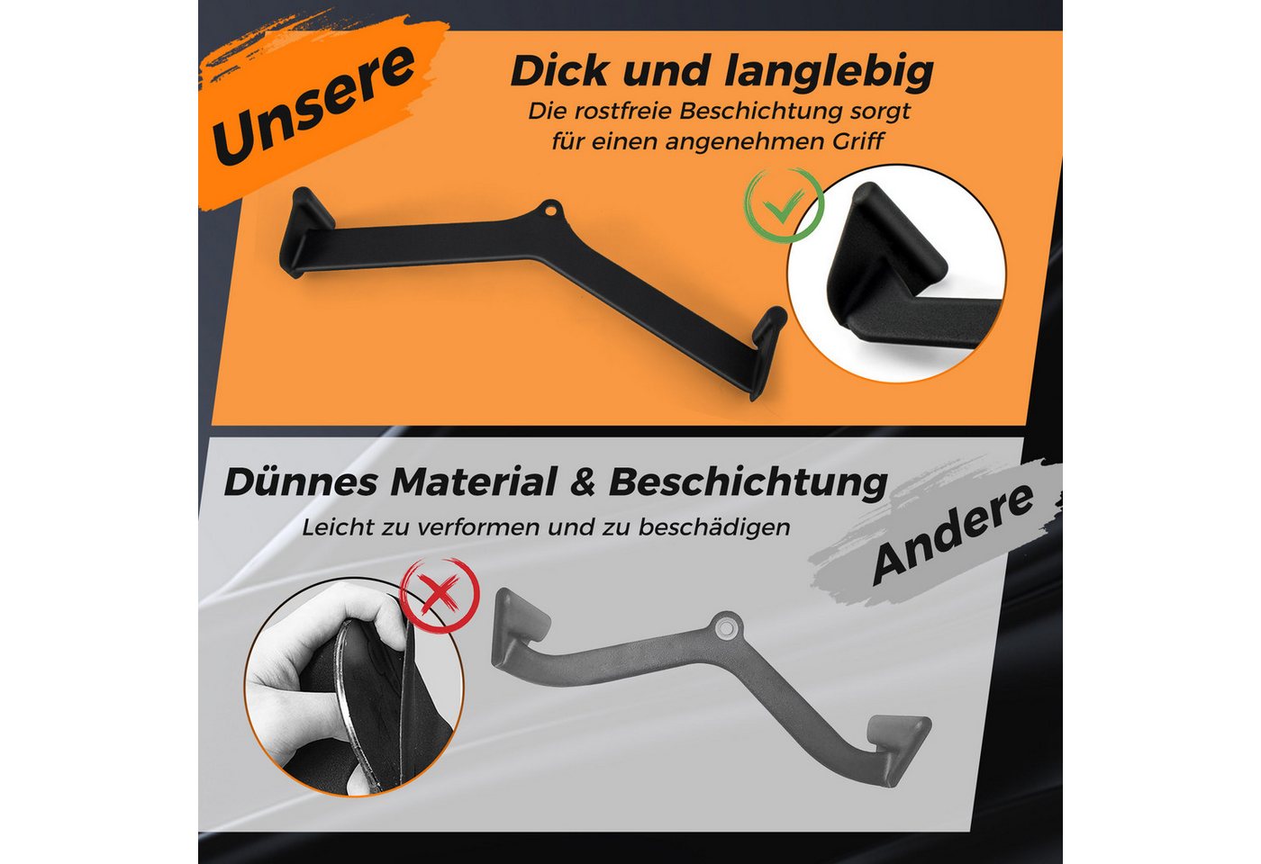 COSTWAY Rudergriff (5-St), 5er Set Trainingshilfe, Bizeps-Trizeps-Griffe Bild 3