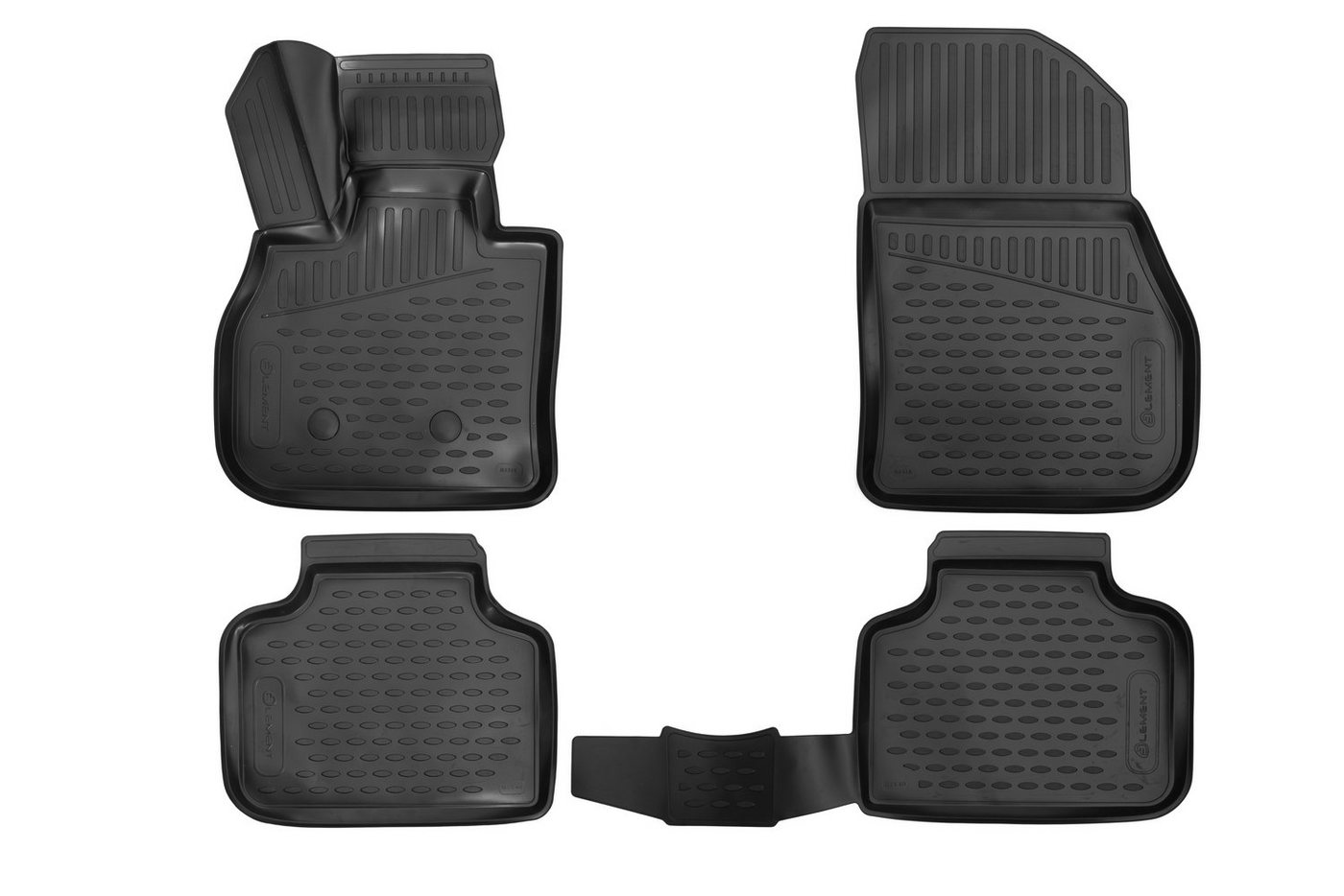 LEMENT Auto-Fußmatten 3D-Gummimatten passend für MINI Countryman, ab 2016 Schrägheck (4 St), für MINI MINI Countryman Pkw, Passgenau Bild 3