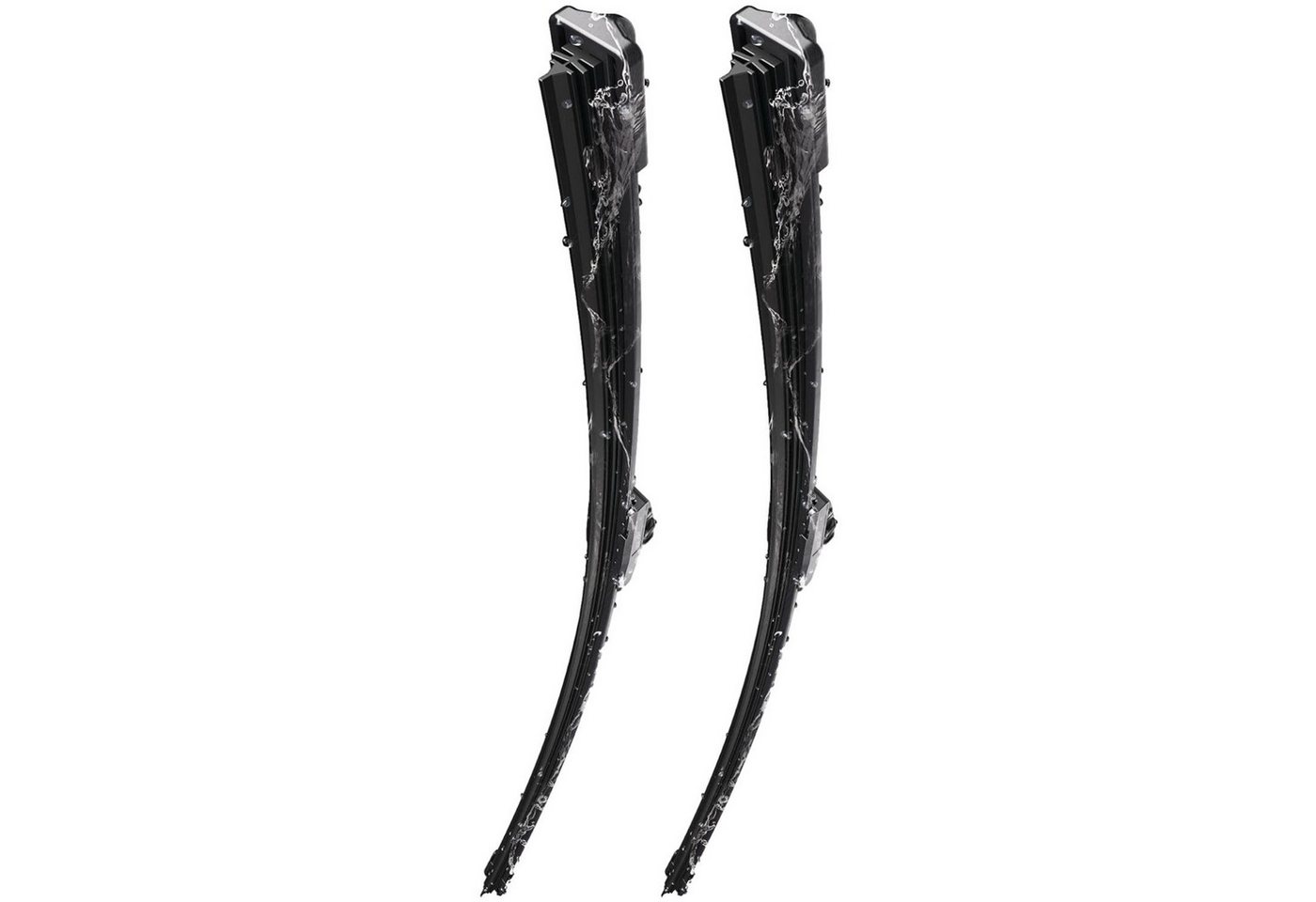Formula 1 Scheibenwischblätter Set F1 Wischerblatt 550mm + 400mm Scheibenwischer, vorne, (Packung, 2-St), Set Flachbalkenwischer Spoiler Multi Adapter-System Fahrer Beifahrer Bild 5