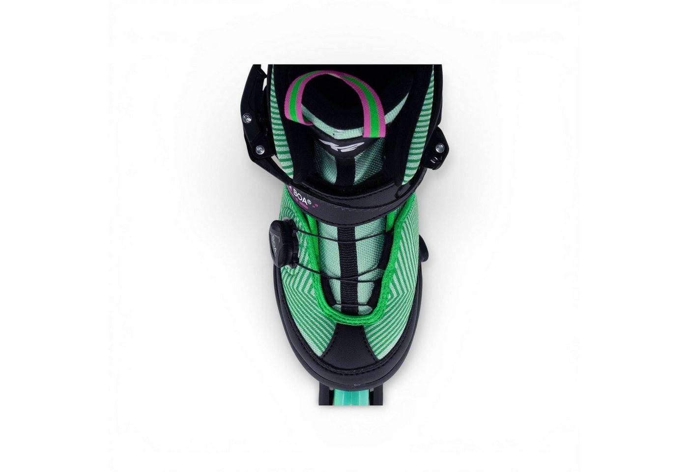 K2 Inlineskates Lumi Boa® (Rollen: 70mm/80A, Kugellager: ABEC: 3) grün/schwarz Kinder Bild 3
