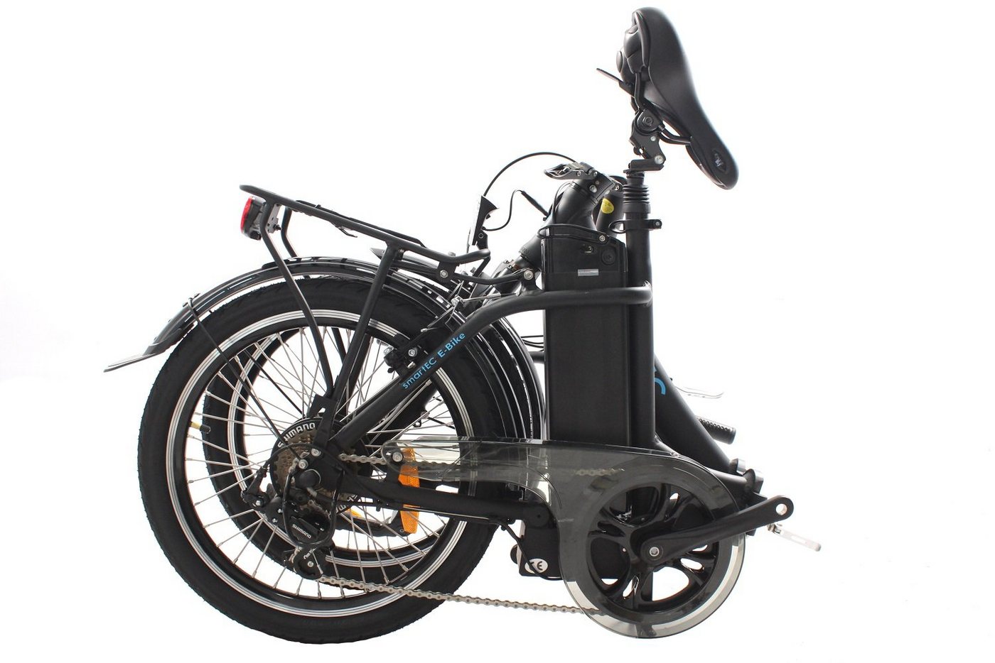 smartEC E-Bike Klapprad Camp-20D, 7 Gang Shimano, Kettenschaltung, Hinterrad-Nabenmotor, 562,00 Wh, (2er Set), E-Klapprad Li-Ion-Akku 36V/15,6AH bis 25 km/h Anfahrhilfe 7 Gänge