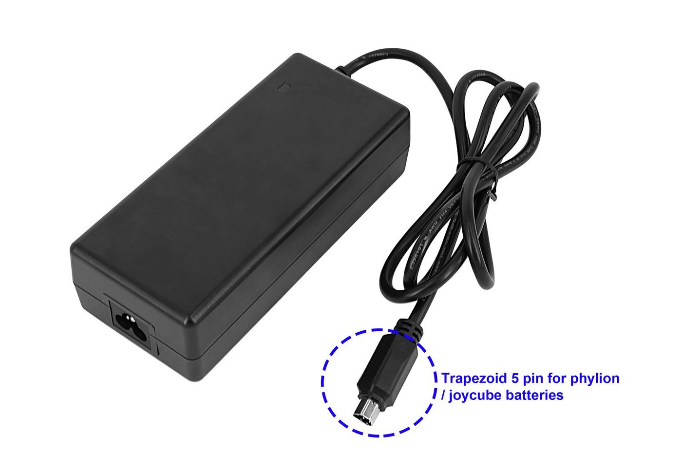 PowerSmart CAA081020E Batterie-Ladegerät (36V Fahrrad 42V 2A für Elektrofahrrad Fahrrad 5-poliger Stecker) Bild 2