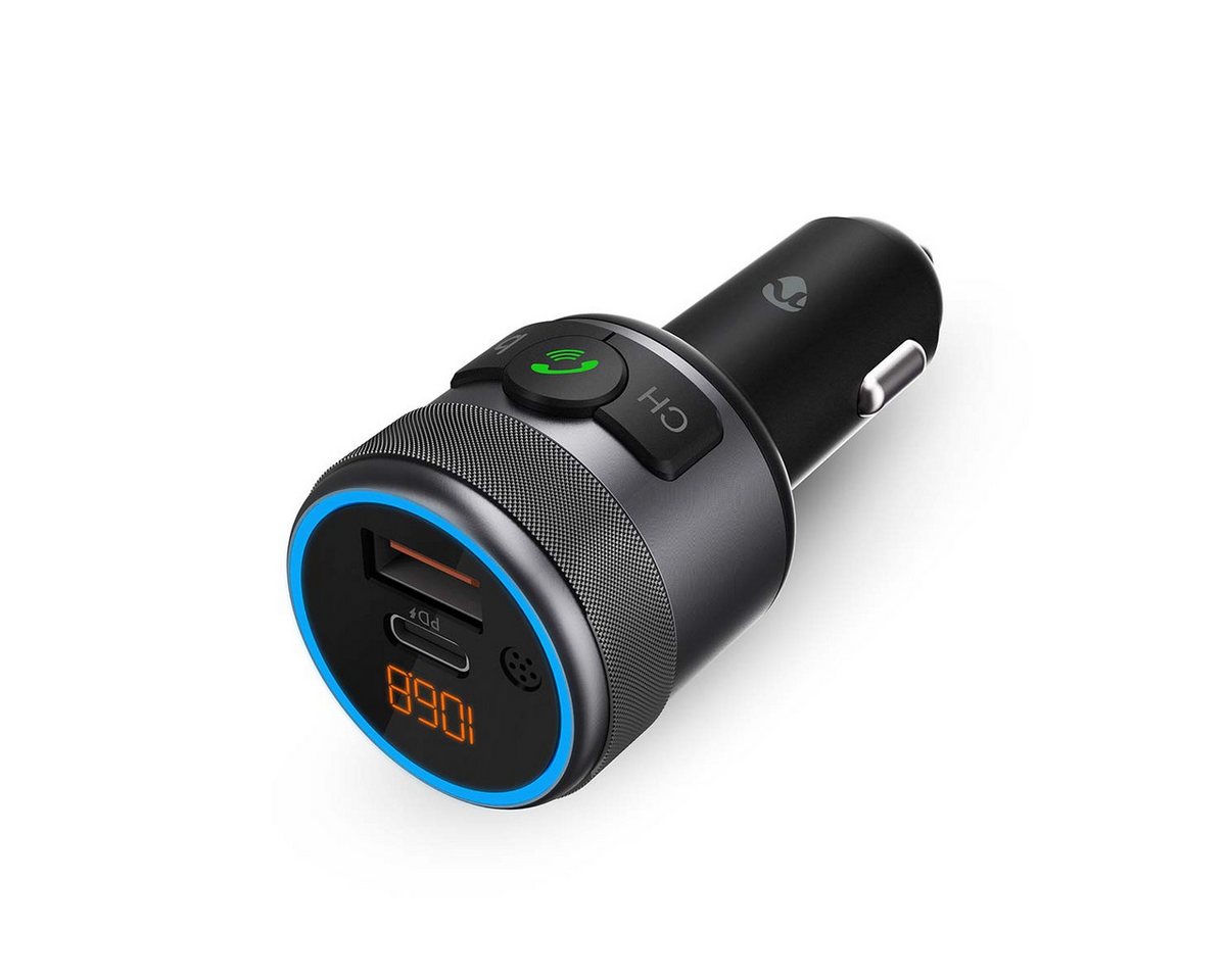 Nedis CATR3024BK KFZ-Transmitter Kfz Audio FM Transmitter zu Kfz Audio FM Transmitter, Bluetooth, USB, Aux-In, Freisprechfunktion, Bass Boost Bild 5