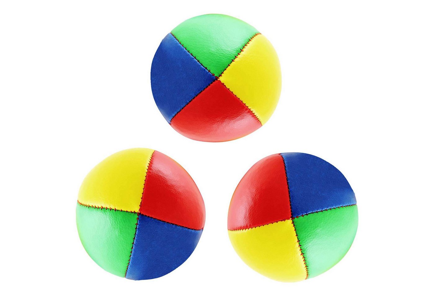 Diabolo Freizeitsport Jonglierball Set - Jonglierbälle & Jongliertücher - Jonglierset (Zirkus Lernspiel mit 3 Wurfbällen, 6 Tüchern und Anleitung, 9-St., Jonglage Starter Set mit Tüchern und Tricks ab 5 Jahren), Diabolo Juggling Bundle mit Anleitung für Anfänger