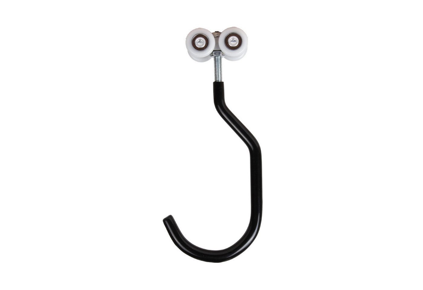 ATTAS Fahrradhalter Aufhängung Schiene, 5 Laufwagen mit Fahrradhaken, Verzinkter Stahl (Set, 1-2M Länge), Fahrradaufhängung Bild 3