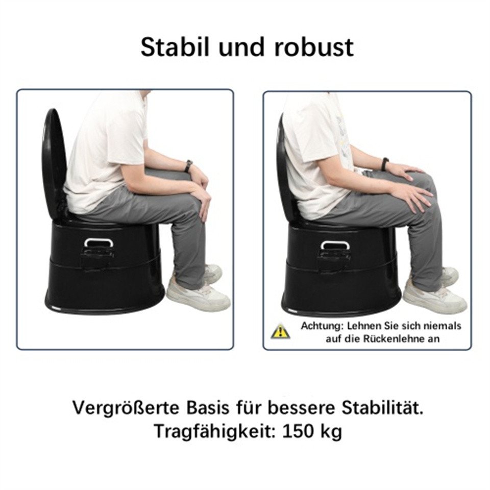 VINGLI Campingtoilette Tragbare Mobile Toilette,Stabil, Robust Bild 5