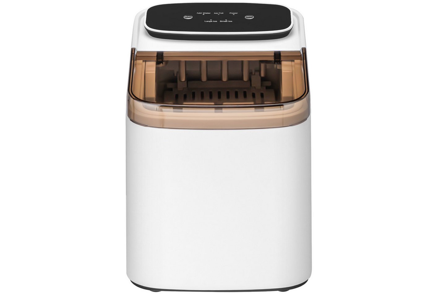 LALAHO Eiswürfelmaschine Eiswürfelbereiter für Zuhause, Tagesleistung 12 kg, 1,2L Wassertank, automatische Reinigungsfunktion