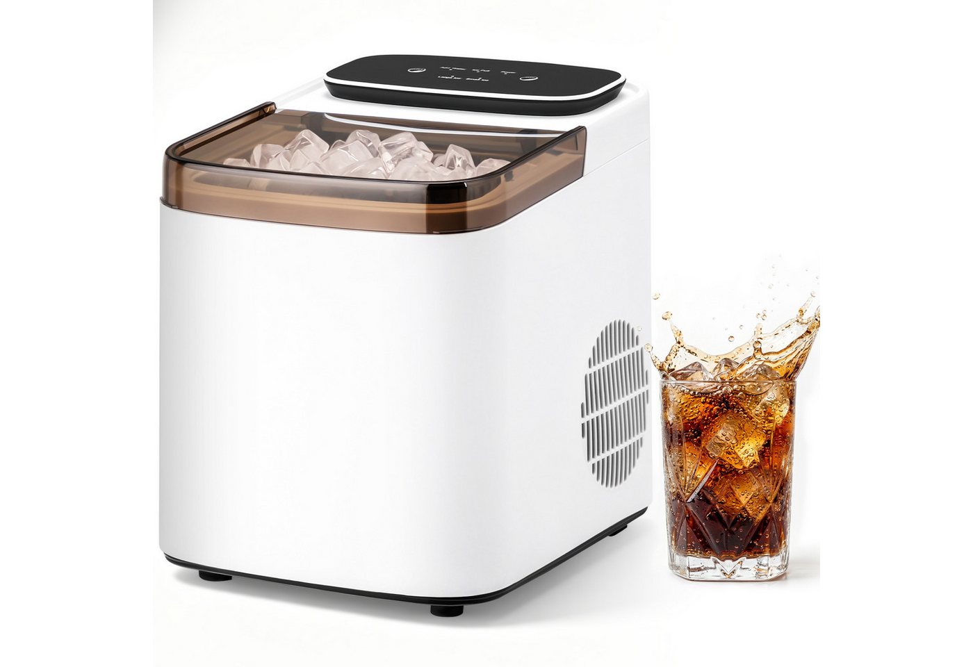 LALAHO Eiswürfelmaschine Eiswürfelbereiter für Zuhause, Tagesleistung 12 kg, 1,2L Wassertank, automatische Reinigungsfunktion Bild 3