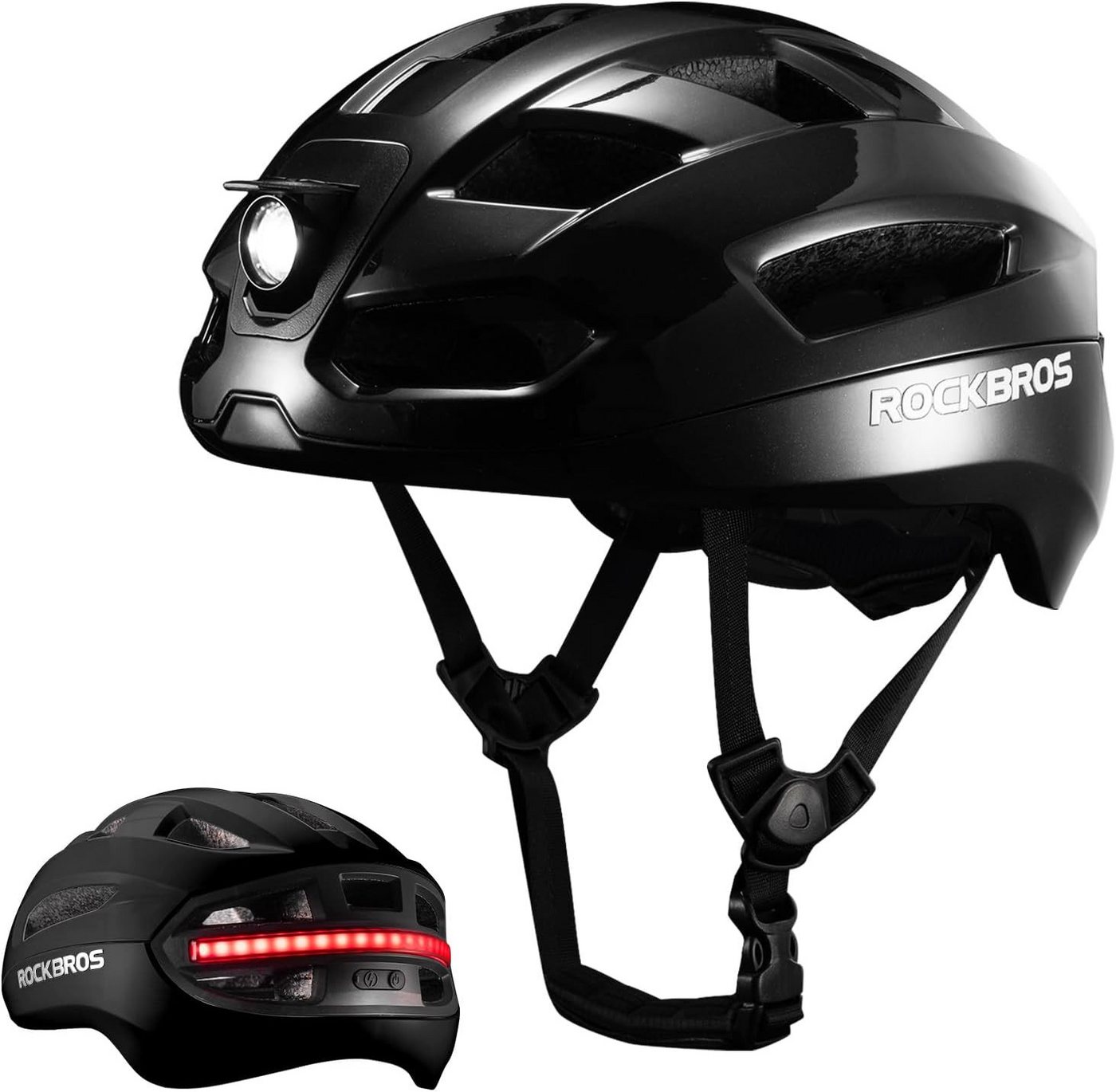 ROCKBROS Fahrradhelm Intelligenter Fahrradhelm mit LED-Licht und Fernbedienung Bild 5