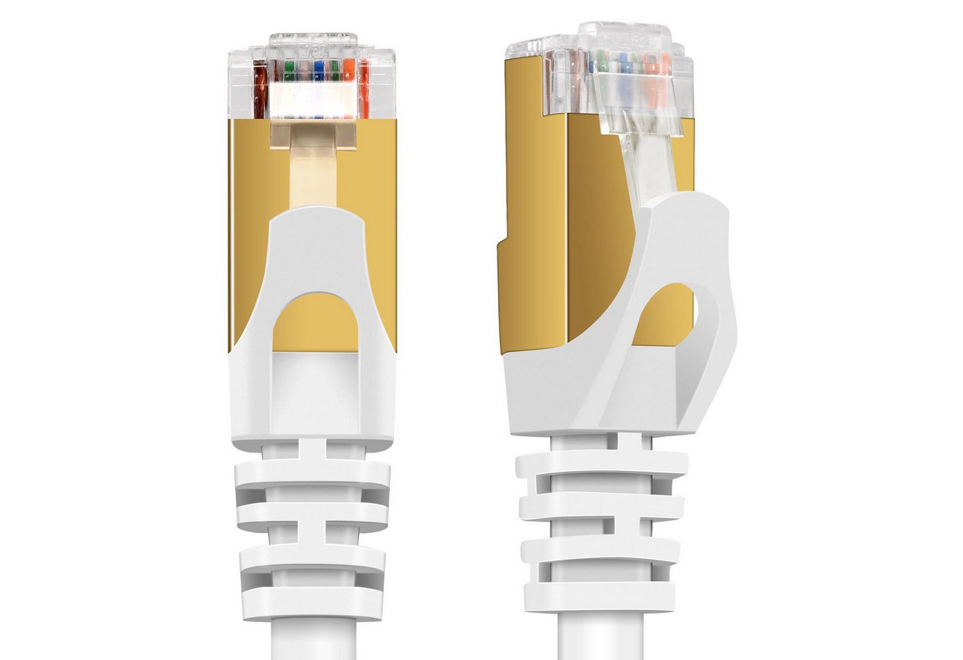 VERCO Cat 7 Netzwerkkabel rundes LAN-Kabel, RJ-45 (Ethernet), (500 cm), 10 / 100 / 1000 Mbits Geschwindigkeit bis 1 Gbits S/FTP Patchkabel Bild 5