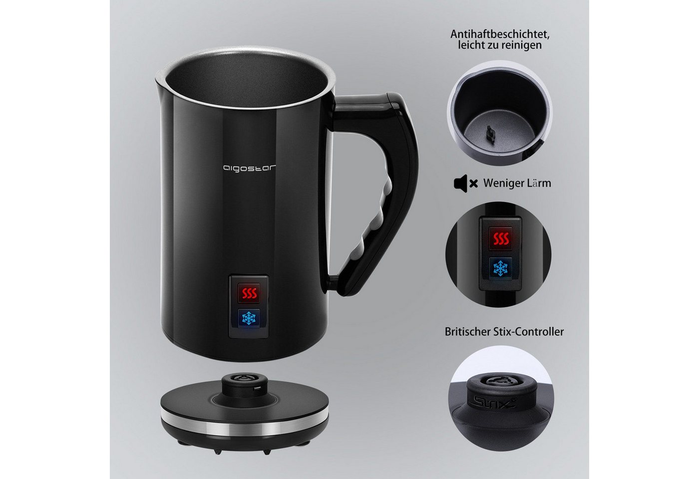 Aigostar Filterkaffeemaschine Kaffeemaschine mit Thermobecher 420ml, Abnehmbarer Filter, 750W, Mit 24h-Timer, LCD-Anzeige, AutoClean-Funktion Bild 2