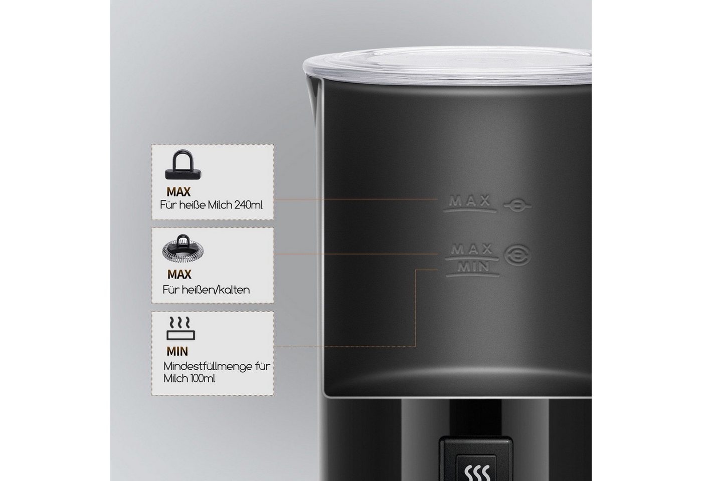 Aigostar Filterkaffeemaschine Kaffeemaschine mit Thermobecher 420ml, Abnehmbarer Filter, 750W, Mit 24h-Timer, LCD-Anzeige, AutoClean-Funktion Bild 3