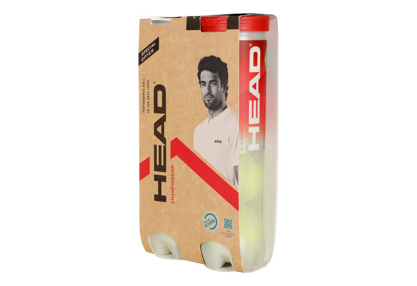 Head Tennisball Championship Bi Pack - 8 Tennisbälle - Innendruckball - (2x 4er Dose) Bild 3