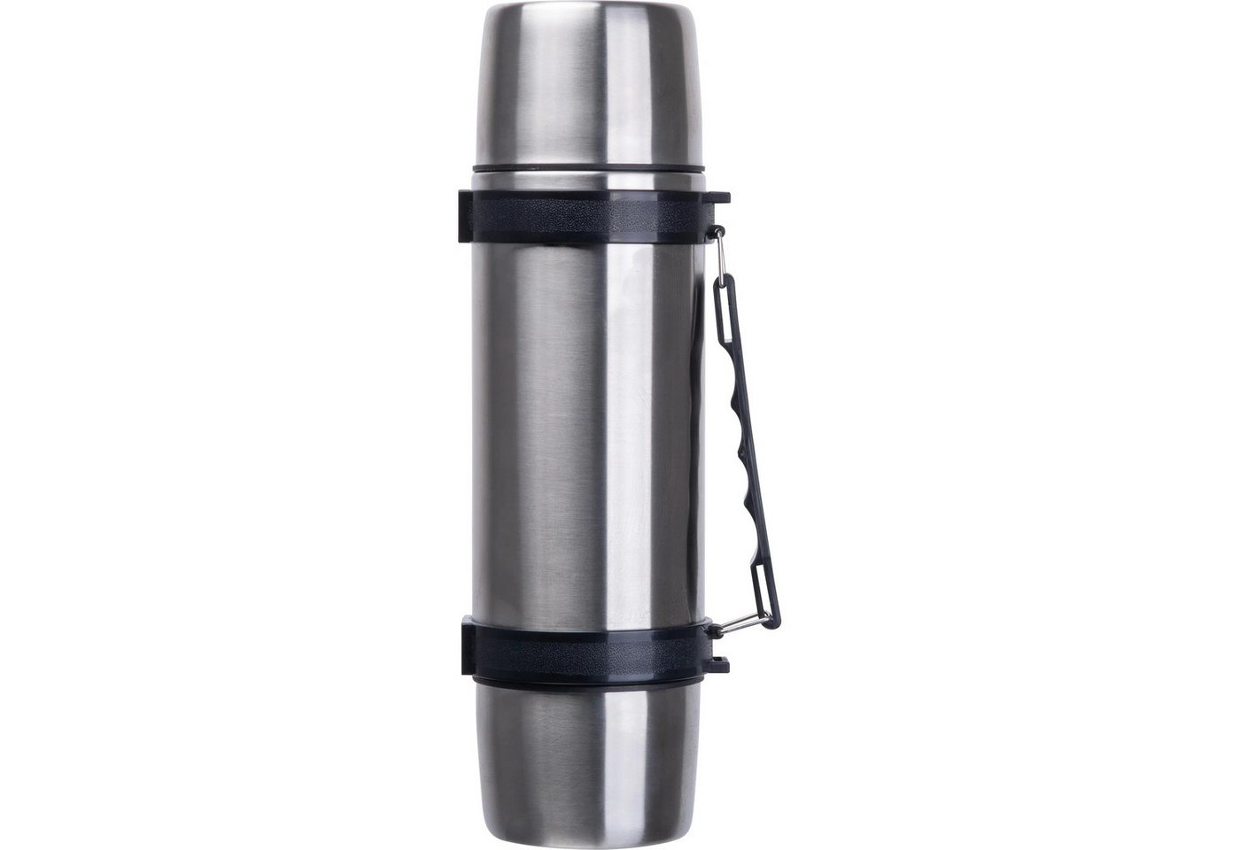 Macma Trinkflasche Vakuum Trinkflasche / aus Edelstahl / mit 2 Bechern und Tragegurt / 10