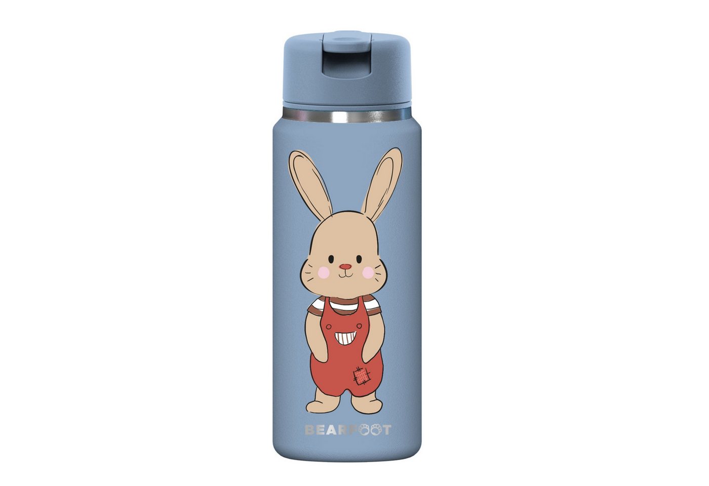 BEARFOOT Trinkflasche TINY Thermo Kinder Trinkflasche Edelstahl - Hase, Thermosflasche, auslaufsicher, Edelstahl, Kinderflasche, BPA-frei Bild 3