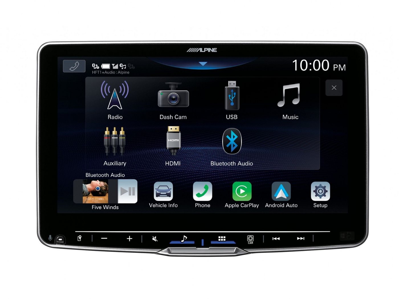 ALPINE iLX-F905Dradio DAB+ 1-DIN-Einbaugehäuse CarPlay Wireless Android Autoradio (RDS, AM/FM Radio, Animiertes Display, Freisprecheinrichtung, 1 DIN) Bild 2
