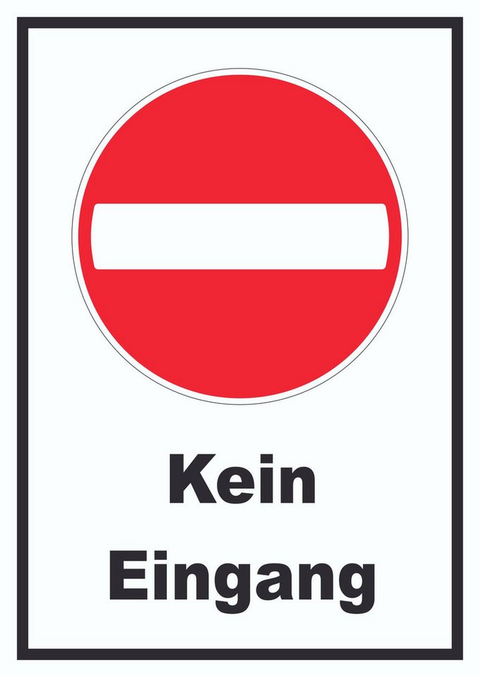 HB-Druck Hinweisschild Kein Eingang Schild, wetterfest, stabil, UV-beständig, kratzfest Bild 2