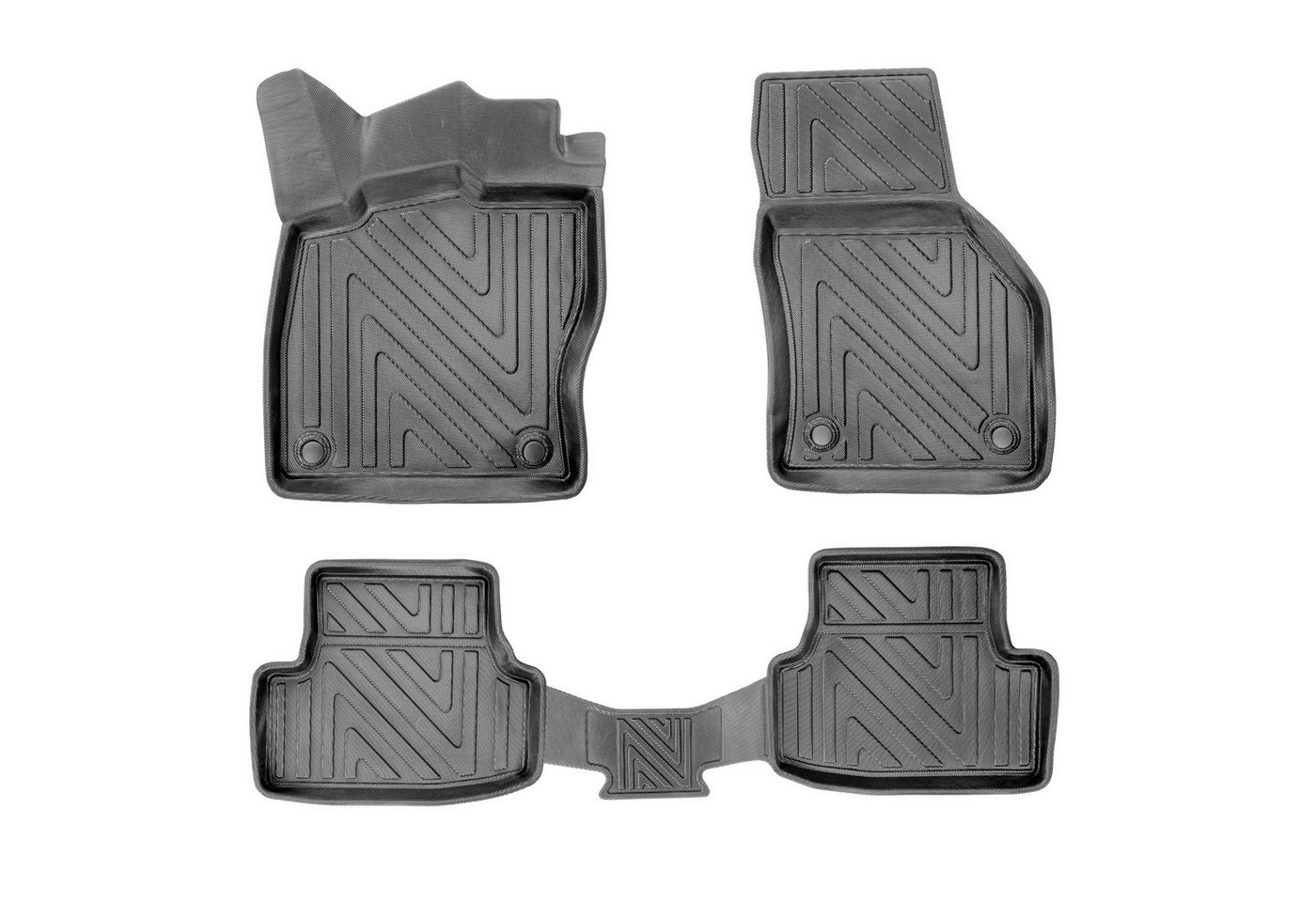 fussmattenprofi.com Auto-Fußmatte 3D Auto Fussmatten für Cupra Ateca 2018-2026 Carbon-Optik (1 St), für CUPRA, Seat Seat Ateca, CUPRA Ateca Bild 3