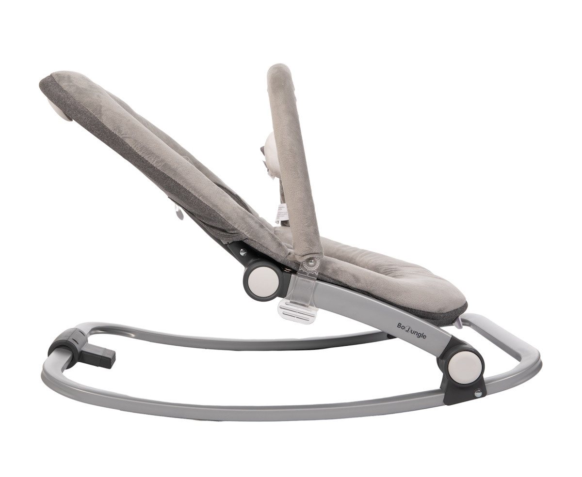 Lemodo Babywippe Babywippe B-Rocker grau mit Musik, Vibration, Spielebogen, klappbar Bild 4