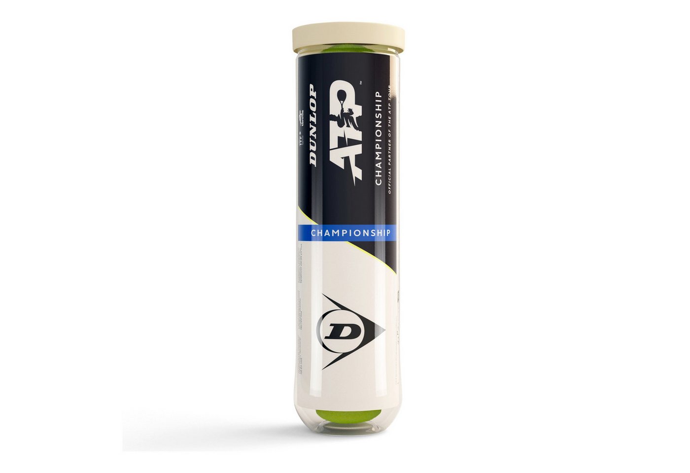 Dunlop Tennisball ATP Championship - 4 Tennisbälle - Innendruckball - (4er Dose)