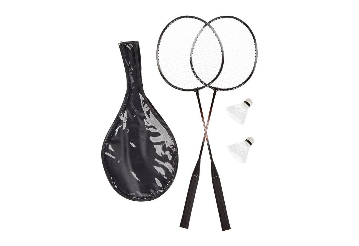 relaxdays Badmintonschläger 2 x Badmintonset mit Tasche, (5-tlg) Bild 4