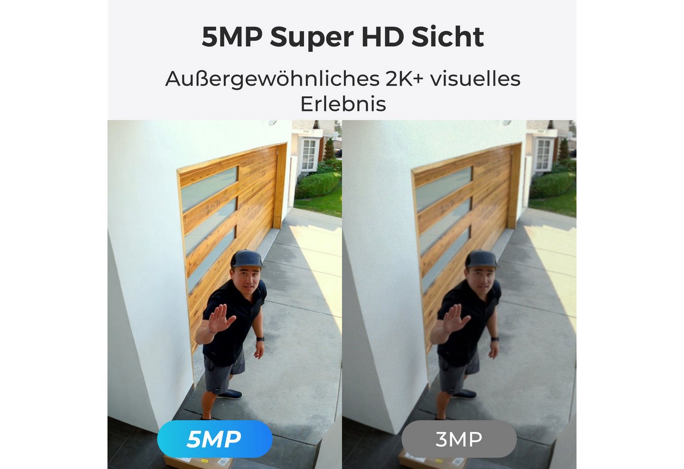 Reolink Überwachungskamera Go PT Plus+Solarpanel 5MP 3G/4G LTE 355°/140° Schwenkbare PTZ Akku (Campingbus, Farm, Außenbereich, Wald, Straße, 2-tlg., mit SIM-Kartenslot+32GB SD Karte,Intelligenter Erkennung,IR-Nachtsicht) Bild 2