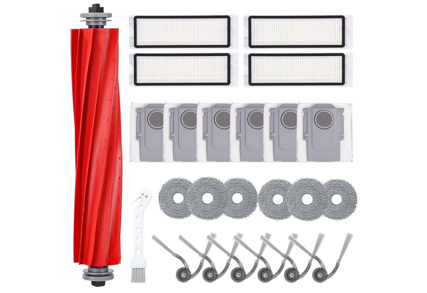 SURFOU Staubsaugerdüsen-Set 24 Stück Zubehör für Roborock QV 35A / QV 35S/Qrevo S Pro, (QR598 Saugroboter) Bild 3