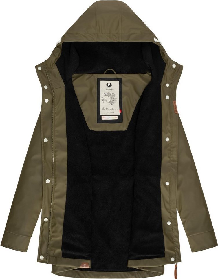 Ragwear Regenmantel Monadis Rainy Intl. modischer Regenparka mit kuschligem Innenfutter Bild 2
