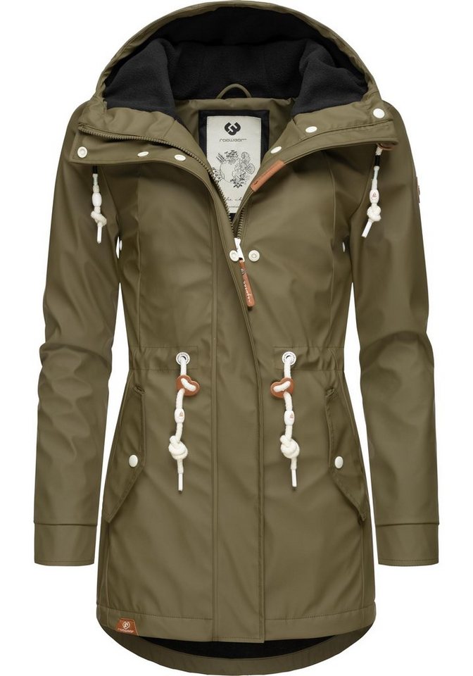 Ragwear Regenmantel Monadis Rainy Intl. modischer Regenparka mit kuschligem Innenfutter Bild 4