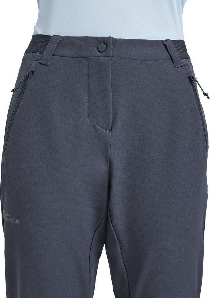 Jack Wolfskin Softshellhose GEIGELSTEIN SLIM PANTS W Softshellhose, wasserabweisend, atmungsaktiv Bild 3