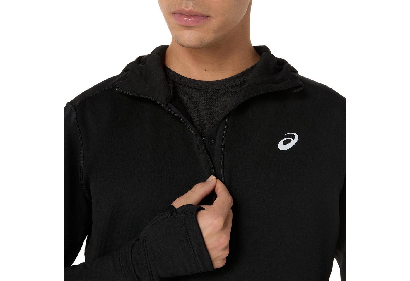 Asics Laufshirt ROAD WINTER LS HOODIE ACTIBREEZE™ Technologie, Wärmend, Atmungsaktiv