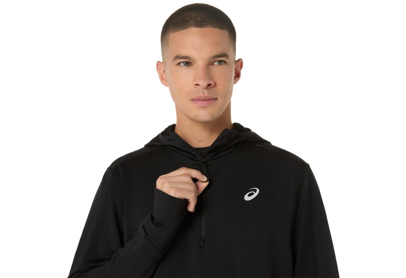 Asics Laufshirt ROAD WINTER LS HOODIE ACTIBREEZE™ Technologie, Wärmend, Atmungsaktiv Bild 2