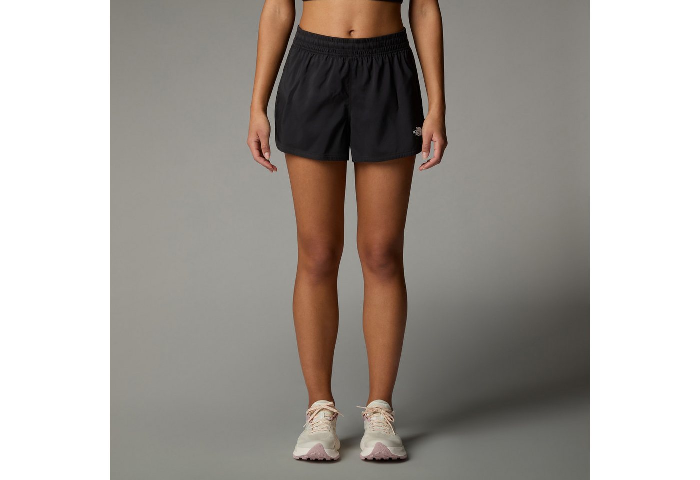 The North Face Trainingsshorts W FLEX WOVEN SHORT 3IN leichtes Design, aus Polyester, erhältlich in den Größen XS bis XXL