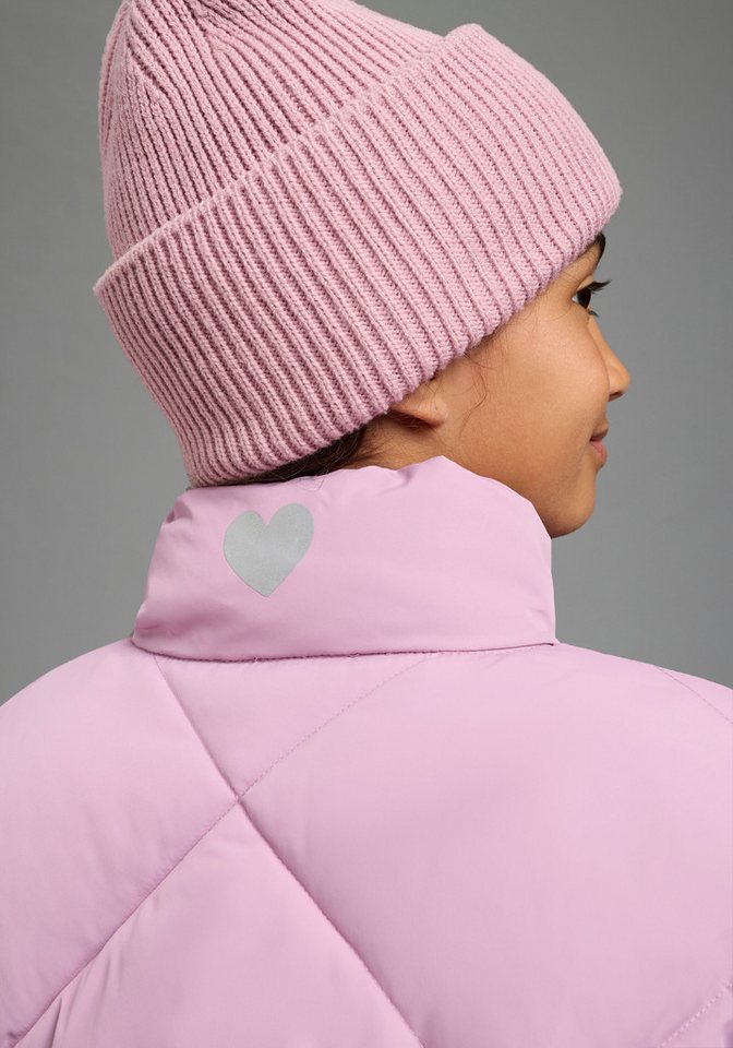 H.I.S Outdoorjacke Winter-Steppjacke mit Herzreflektor von H.I.S Warme Jacke mit modischer Steppung, mit reflektierenden Details Bild 3