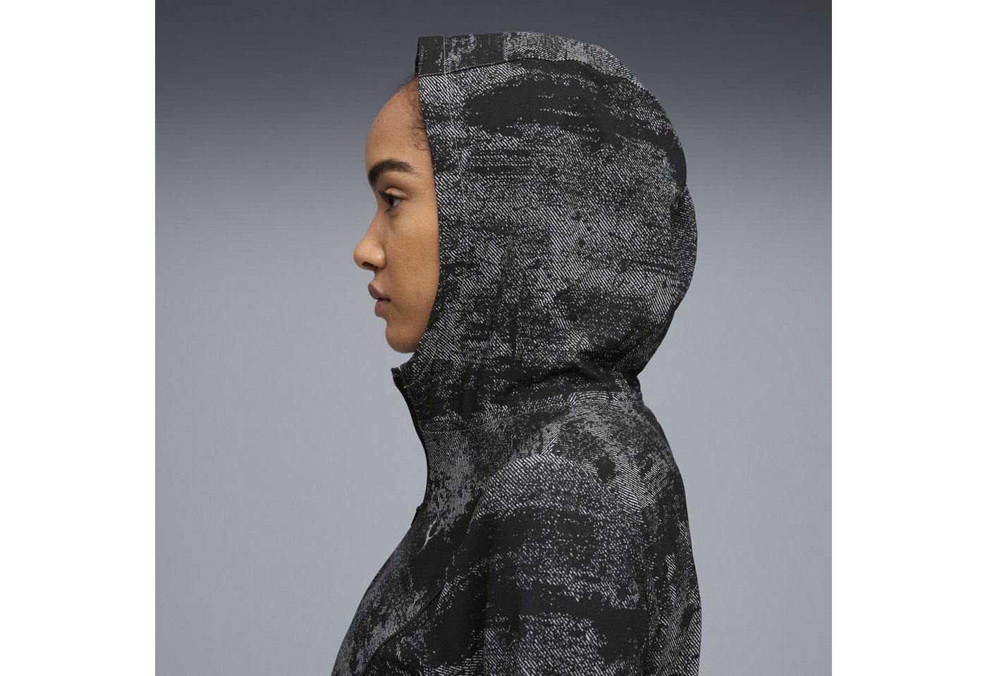 PUMA Trainingsjacke Run Velocity Gewebte Jacke mit Print Damen Bild 5