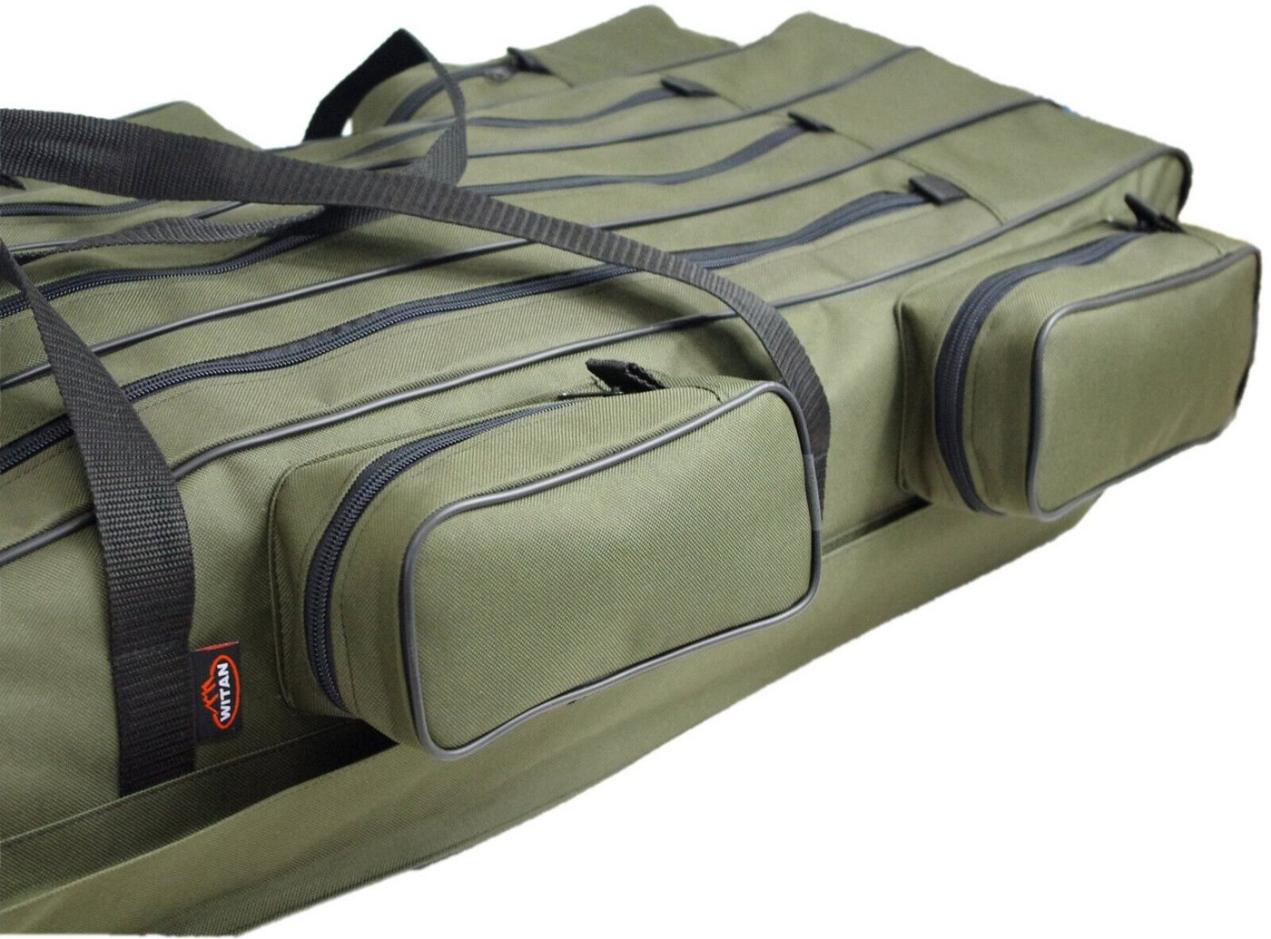 Aves-24 Angelrutentasche Rutenfutteral PREMIUM RUTENTASCHE Angeltasche 2, 3 Kammer 150 - 190cm, 160 cm, 3 Kammern