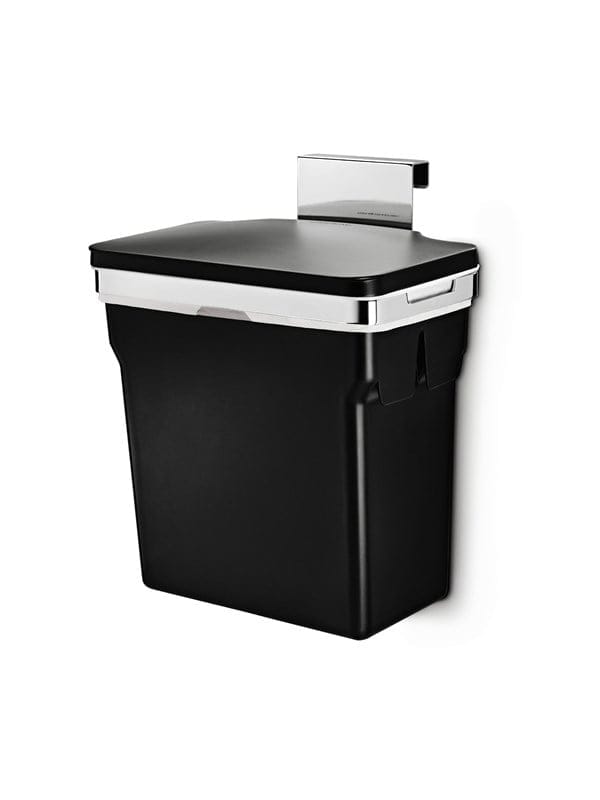 Simplehuman 10L Einbau-Mülleimer, robustes Stahlgestell