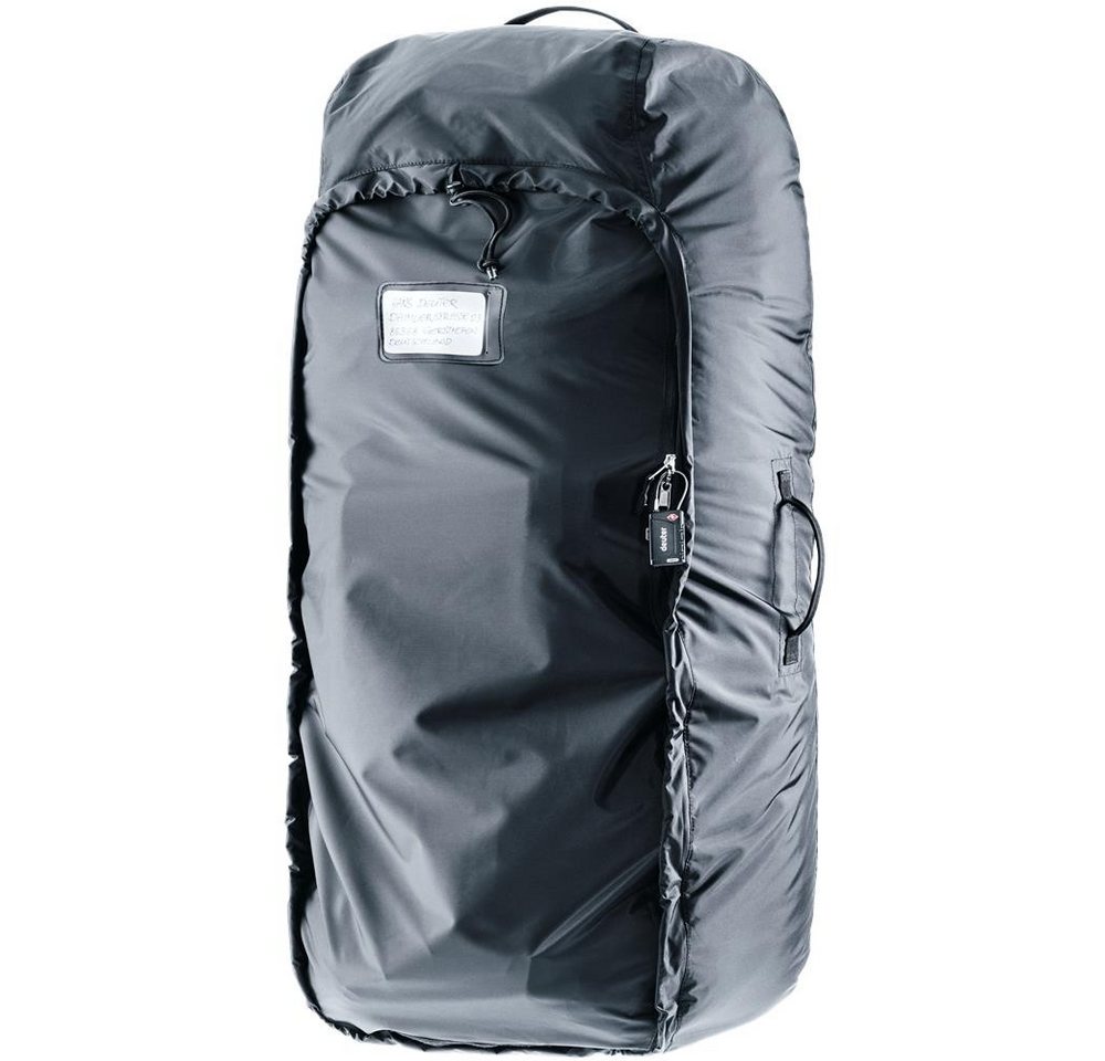 deuter Trekkingrucksack Transport Cover Rucksack-Transporthülle 90 L mit Packtasche, Wasserabweisend, Getapte Nähte, Adressfenster, Schloss-Fixpunkt Bild 2