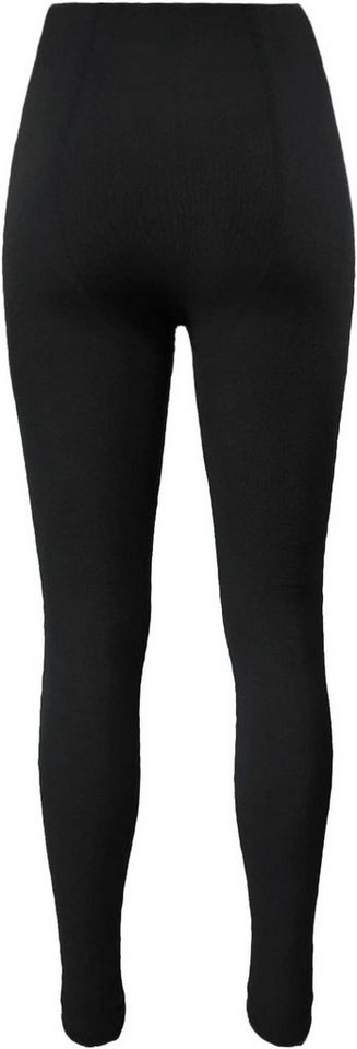 BRUBAKER Thermoleggings Damen Thermo Leggings - Winter Leggings Warm und Bequem (Lange Winterleggings, 1-tlg., Atmungsaktiv für kalte Tage) One Size Gr. 34-42 - Schwarz