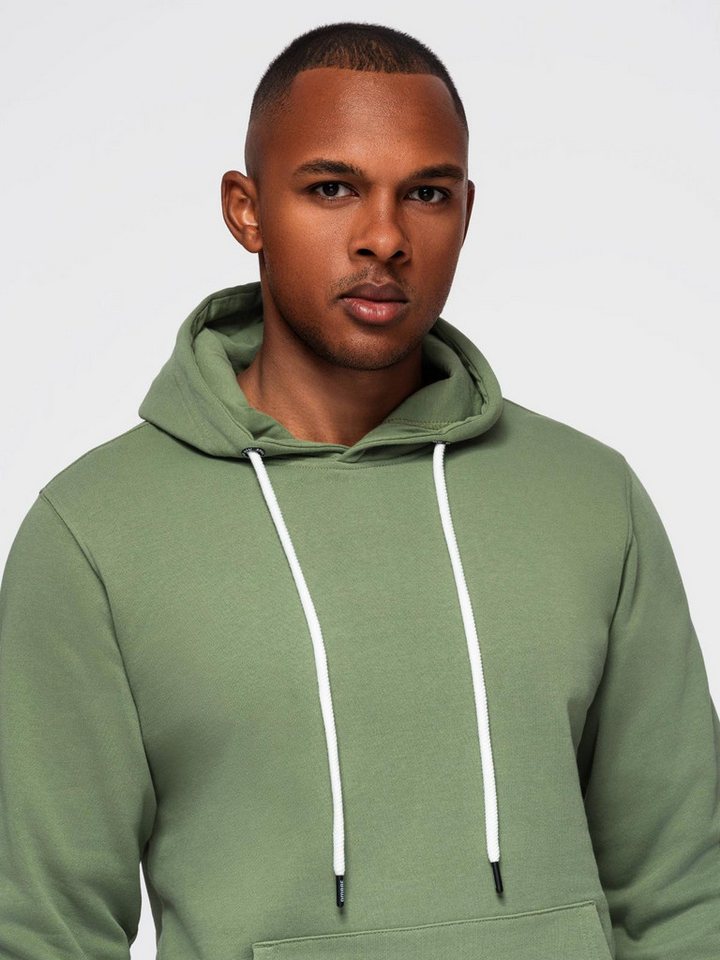 OMBRE Sweatanzug Herren Sweatanzug Bequem Baumwolle Regular Fit Grün XL (kein Set, 1-tlg., Komplet) Bild 4