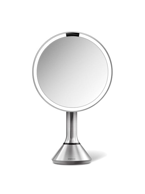 Simplehuman Sensor-Spiegel mit Touch-Control-Helligkeit und doppelter Lichtfunktion, gebürstet