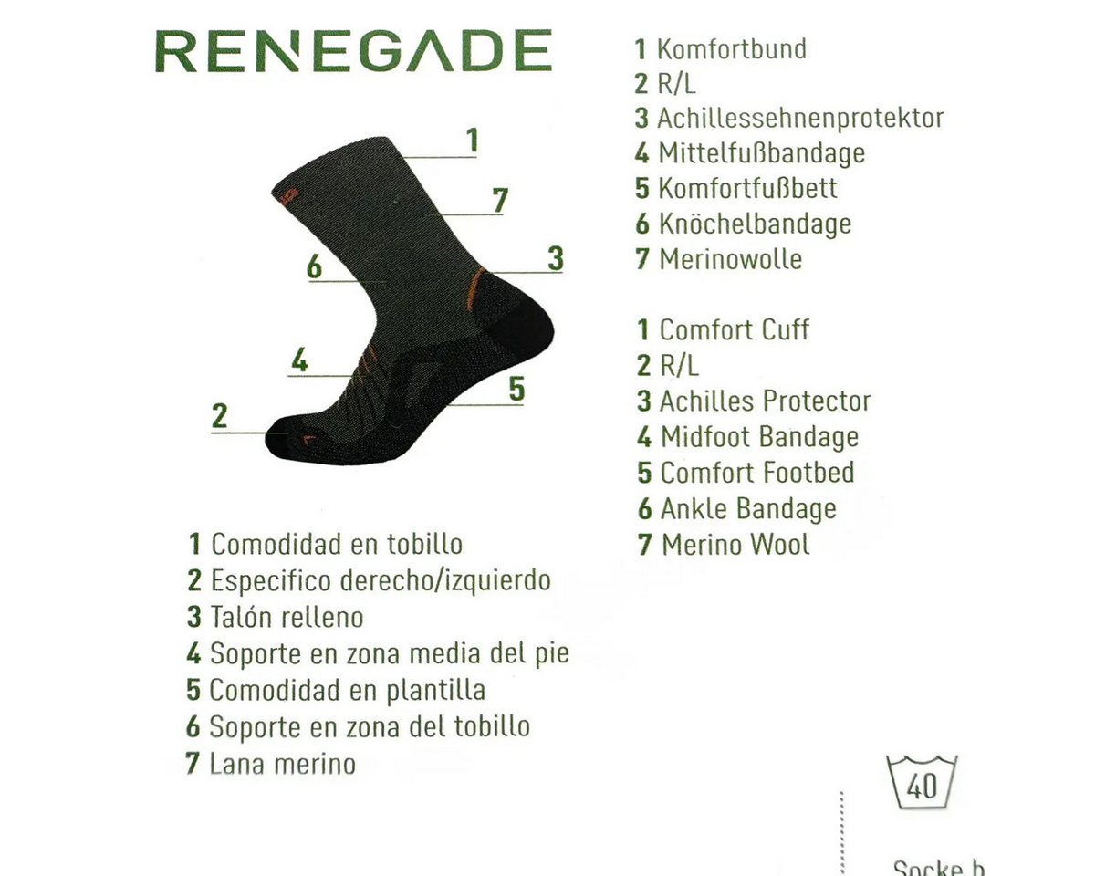 Lowa Wandersocken LOWA Renegade Socken Bild 2