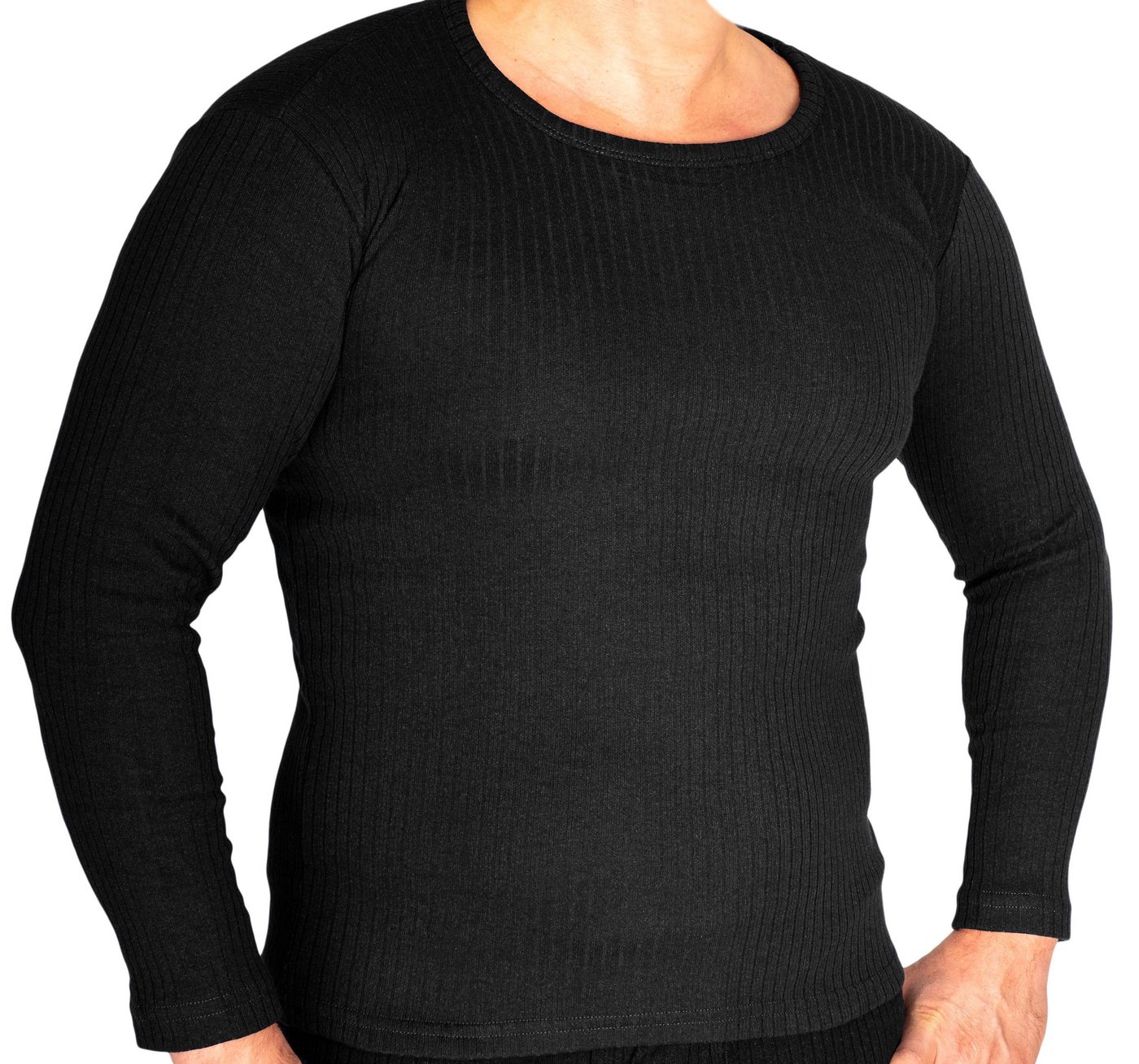 TEXEMP Thermounterhemd Herren Thermounterwäsche Unterwäsche 3 Stück Unterziehhemd Winter (3-St., 3er Pack) Premium Qualität: Atmungsaktiv, Feuchtigkeitsabführend Bild 3
