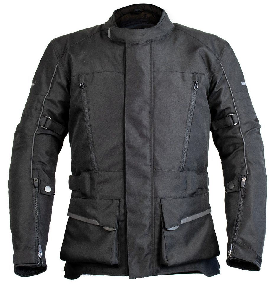 MDM Motorradjacke Touren Motorradjacke wasserdicht mit Thermofutter und Belüftung (1 Motorradjacke inklusive Protektoren) Wasserdichte Motorradjacke mit Thermofutter und Protektoren